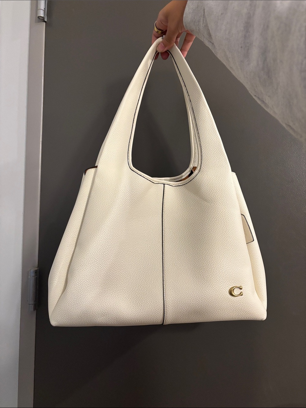 Lana Coach Cream Shoulder Bag
